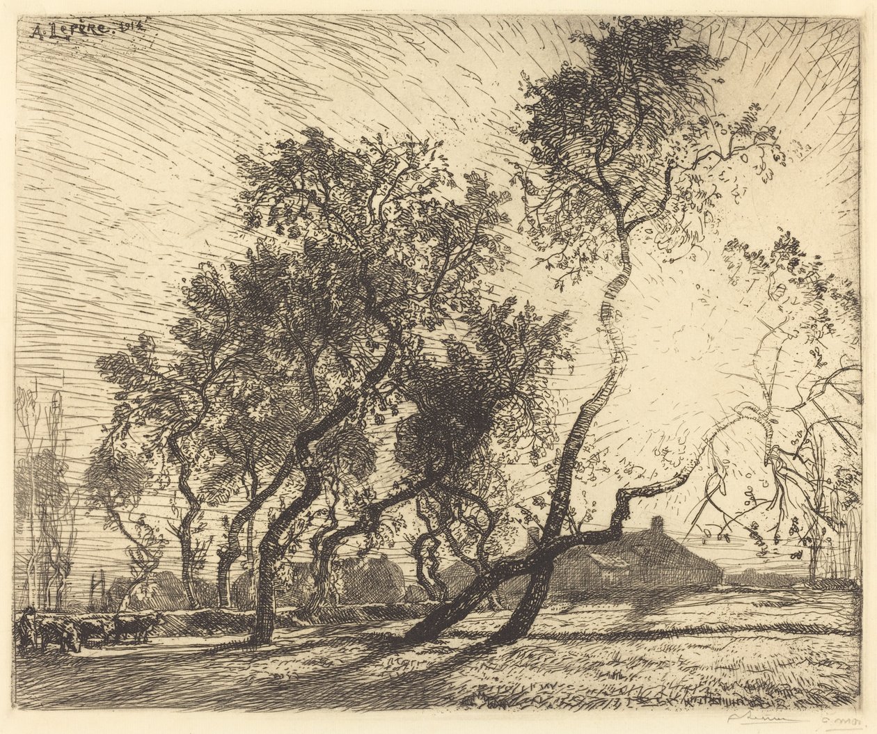 Holland nyárfarm alkotó: Auguste Lepere