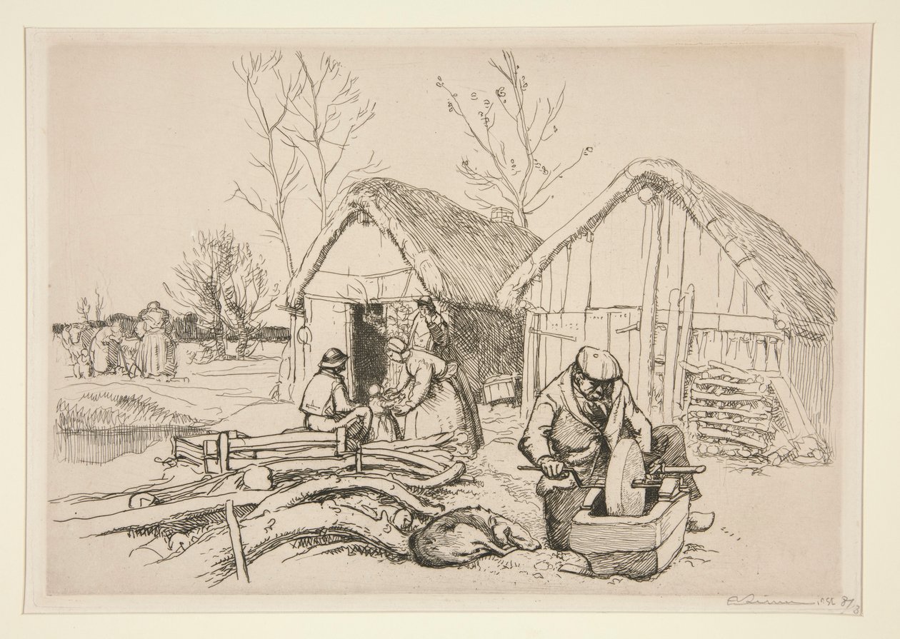 A favágó háza (Vend?e) (The Woodcutter alkotó: Auguste Lepere