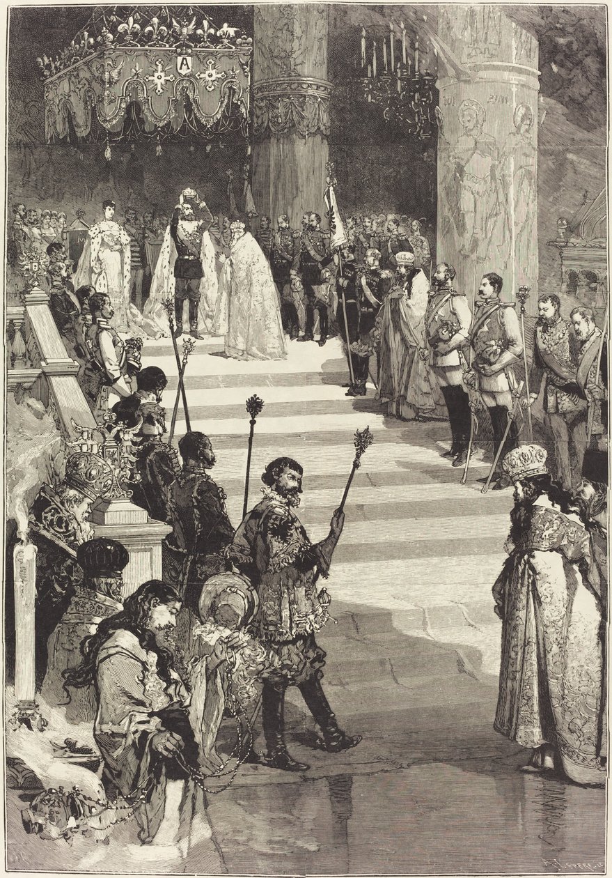 Sándor orosz császár megkoronázása (május 27.) alkotó: Auguste Lepere