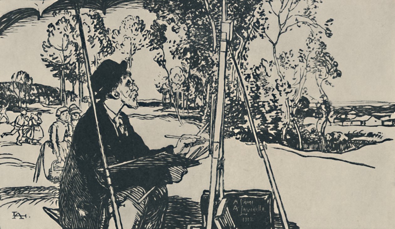 A tájépítő, 1919 alkotó: Auguste Louis Lepère