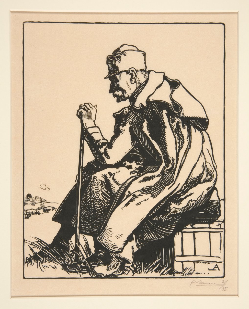 Le Roi de Serbie (Szerbia királya), a La Guerre de 1914-ből, első sorozat, 4. sz. alkotó: Auguste Lepere