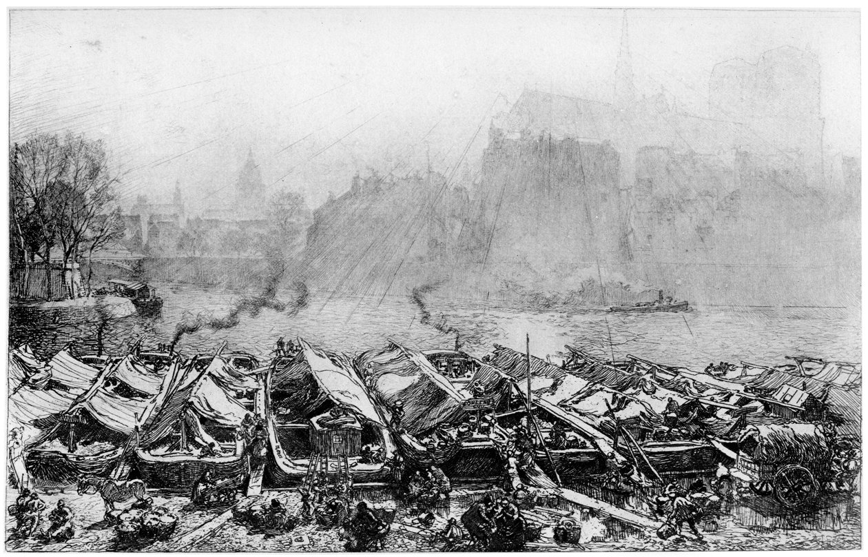 Apple Walk, 1870-1910, 1924 alkotó: Auguste Louis Lepère
