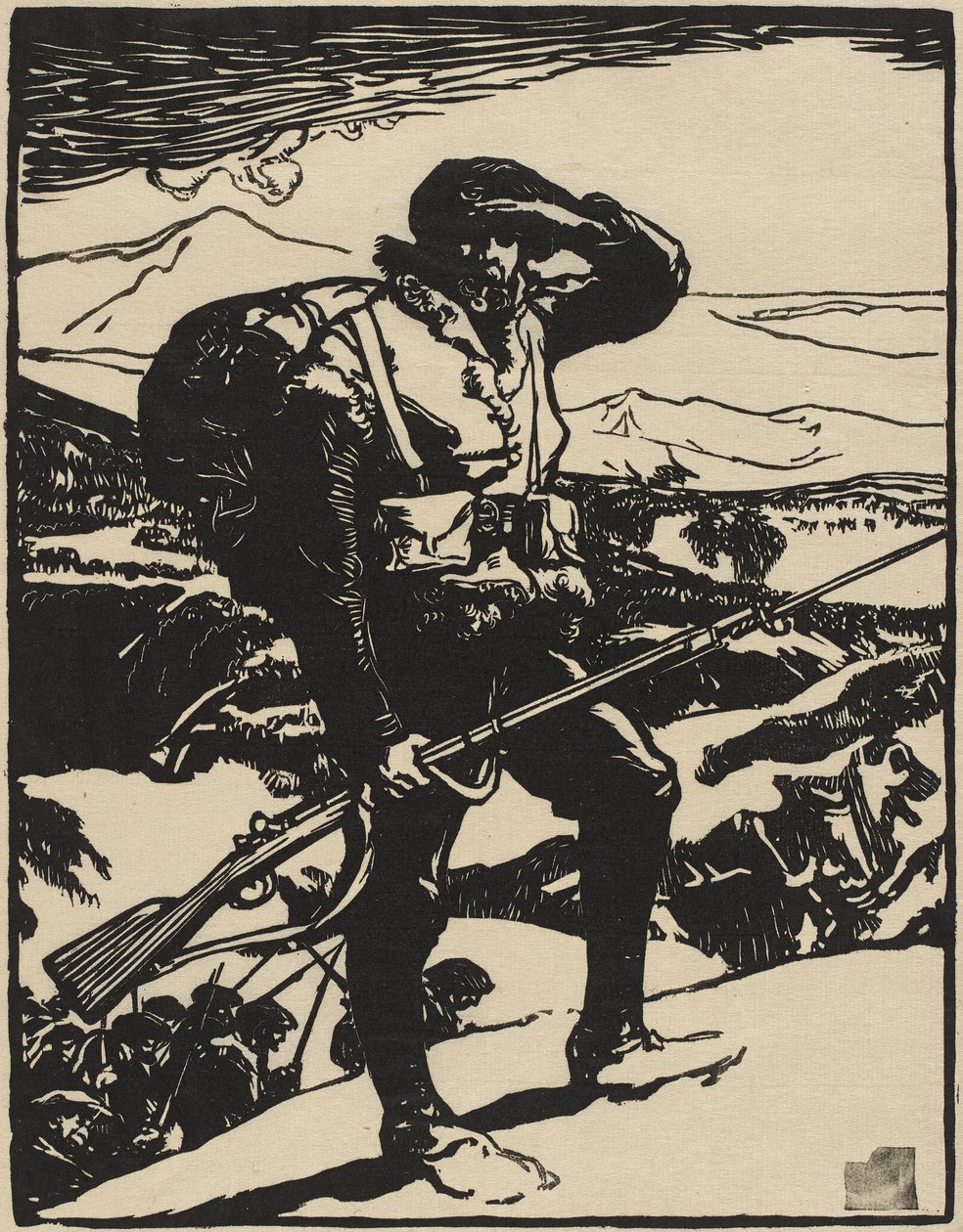 A Rajna-síkságra nézve alkotó: Auguste Lepere