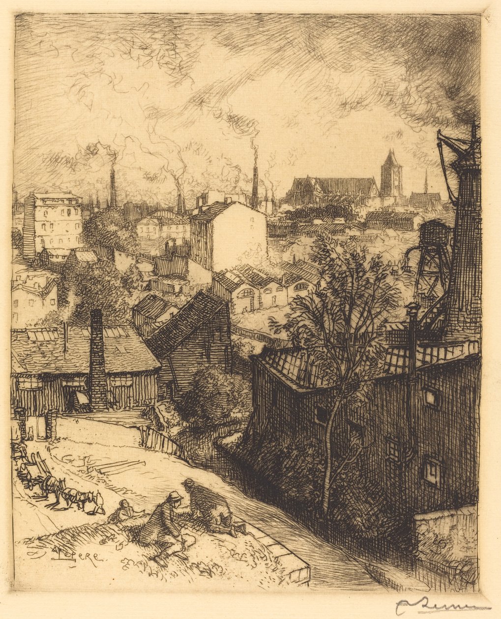 St. Denis szuvenírje alkotó: Auguste Lepere