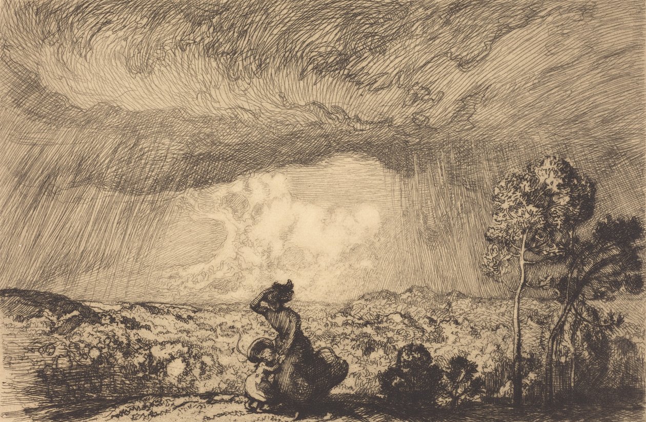 Vihar a dűnén, Vendee Vihar a dűnén, Vendee. alkotó: Auguste Lepere