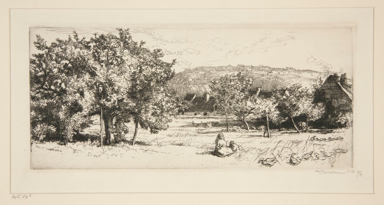 Villeneuve-sur-Bellot falu (Seine-et-Marne) alkotó: Auguste Lepere