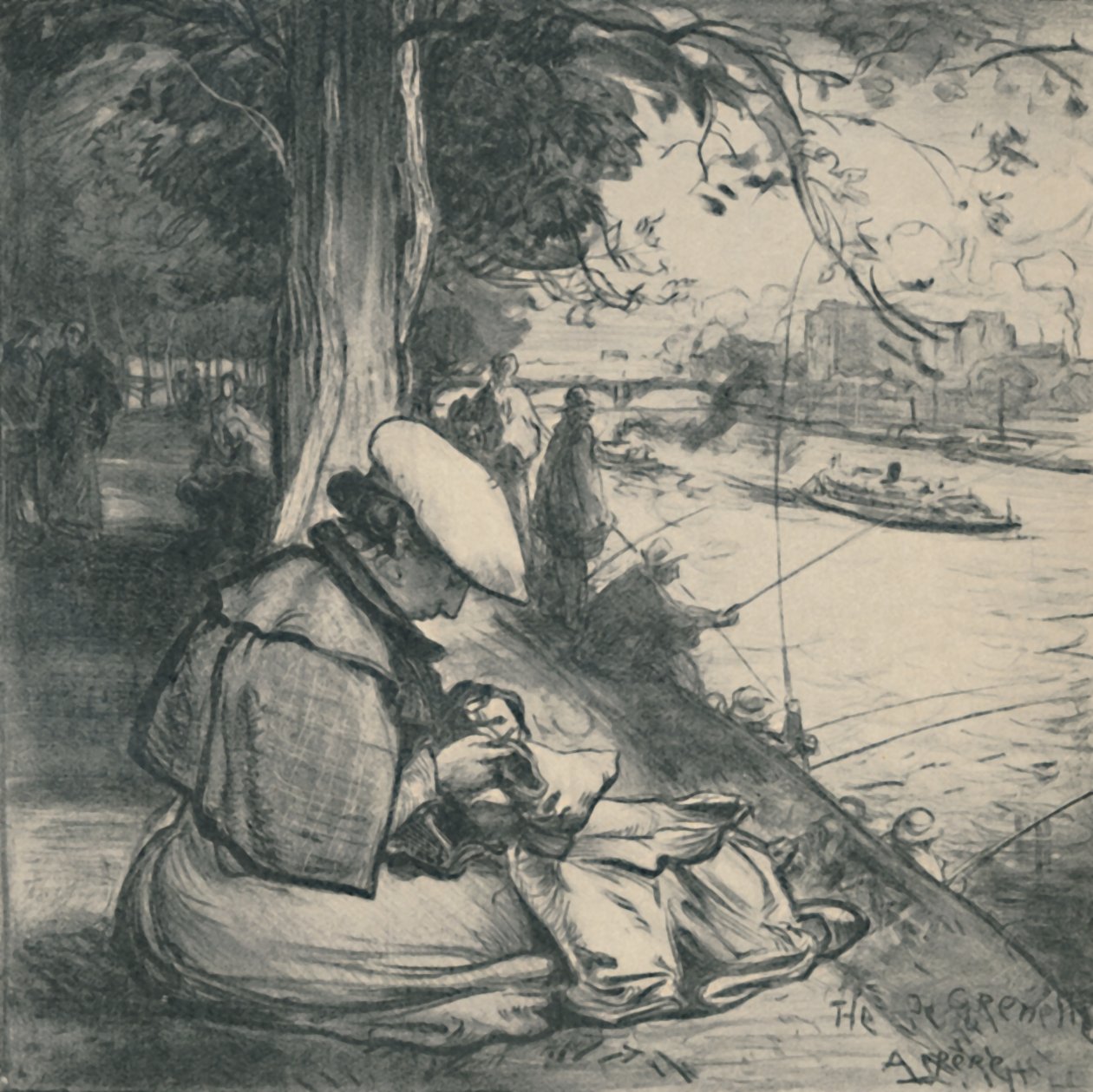 Hattyúk szigete, 1898, 1919 alkotó: Auguste Louis Lepère