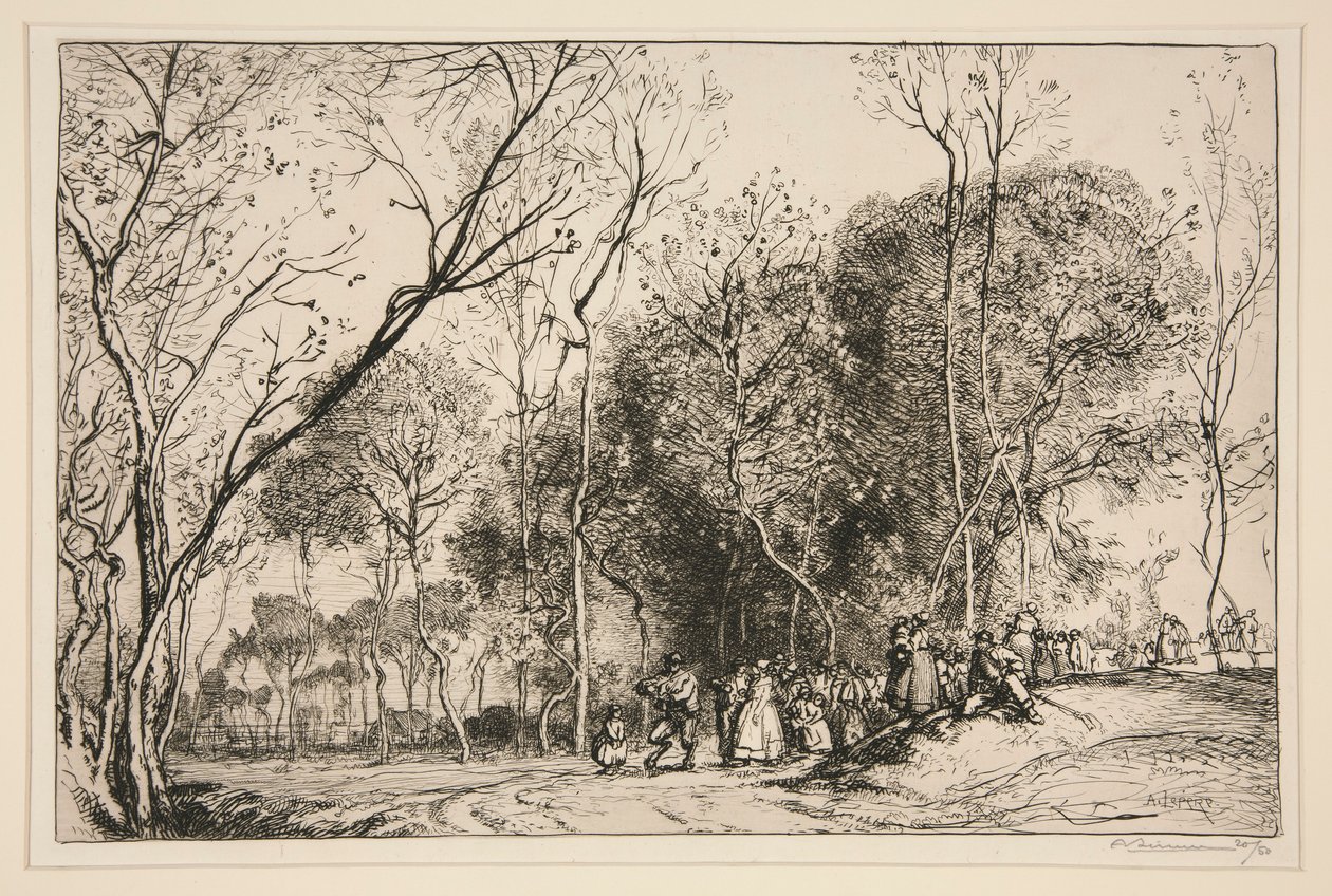 ?t? de la Saint-Martin, la noce qui passe (Vendee) (Nyár Saint-Martinban, az elmúlt esküvők [Vendee]) alkotó: Auguste Lepere