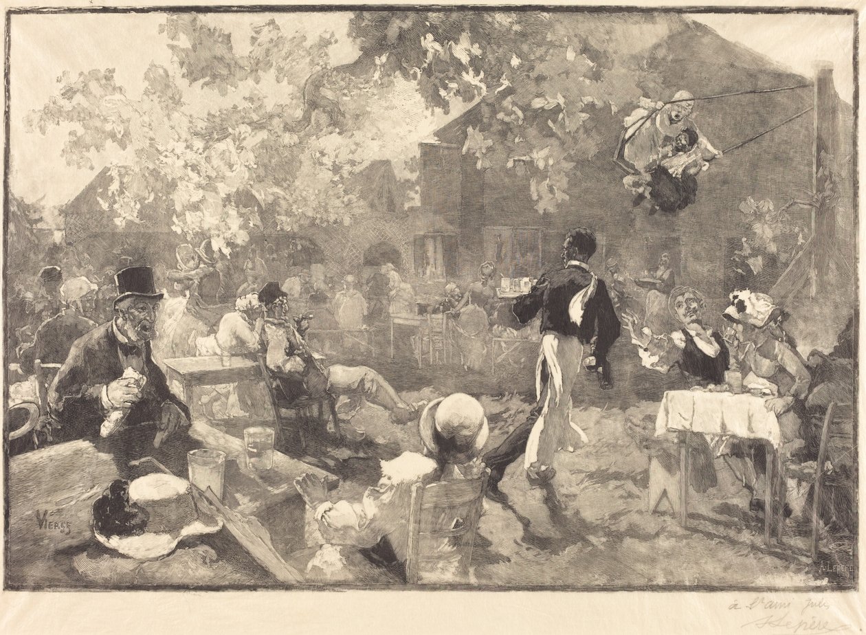 A hangakakasnál alkotó: Auguste Lepère after Daniel Vierge