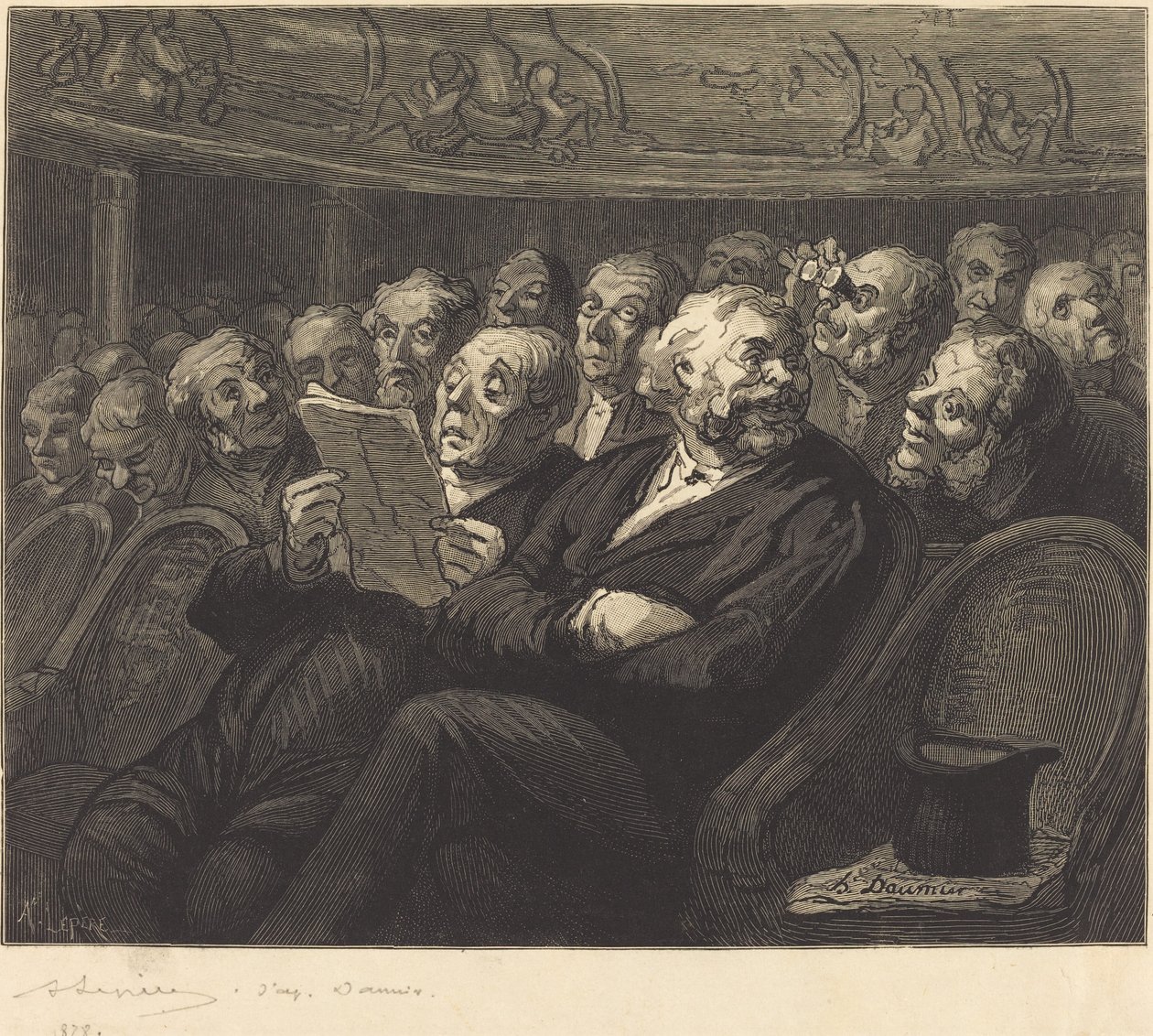 Zenekari ülések alkotó: Auguste Lepère after Honoré Daumier