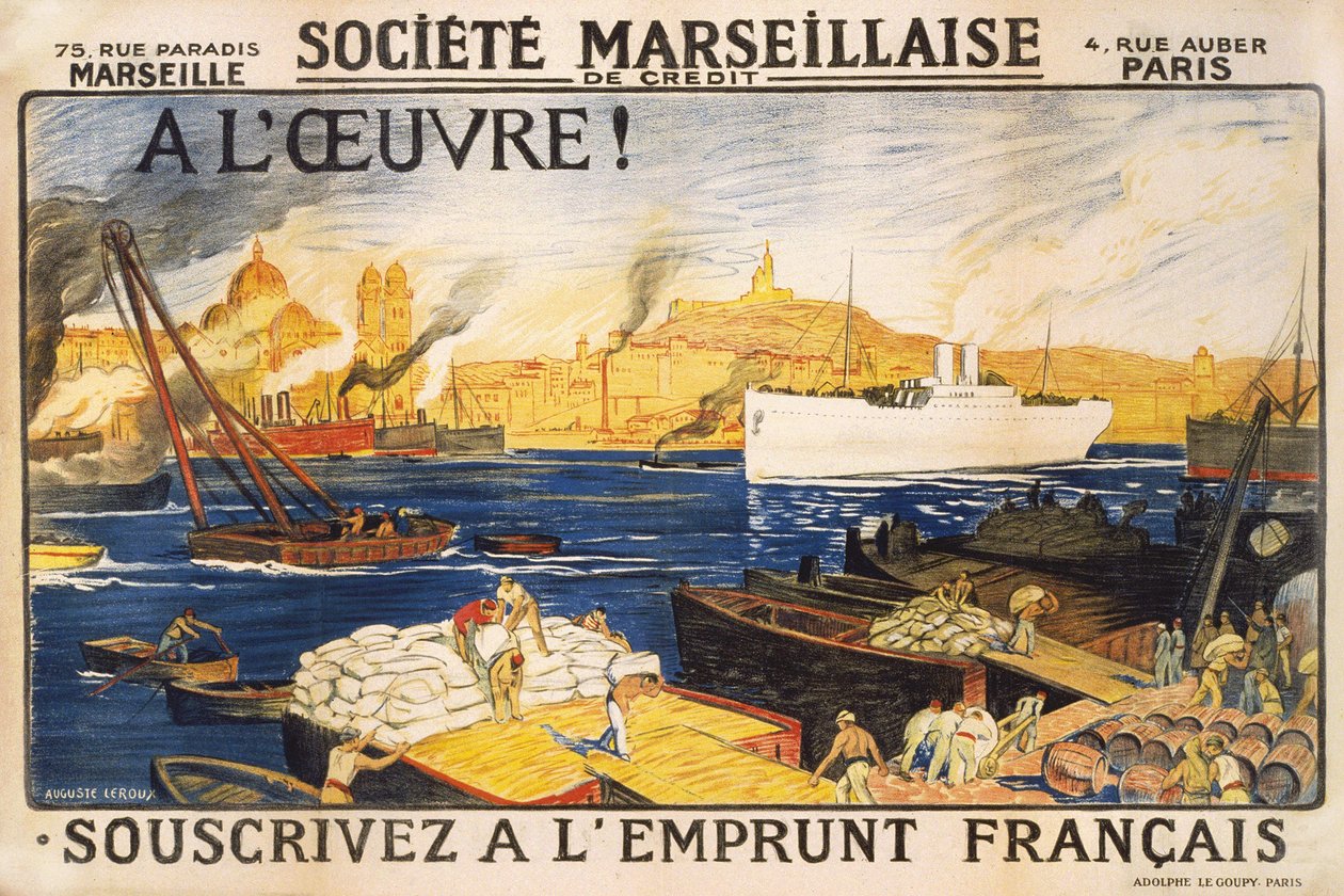 Iratkozzon fel a francia kölcsönre: A Marseillaise hiteltársaság plakátja: 