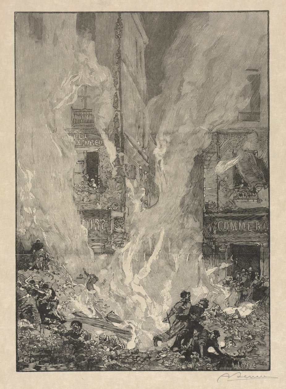 [városi tűz] alkotó: Auguste Louis Lepère