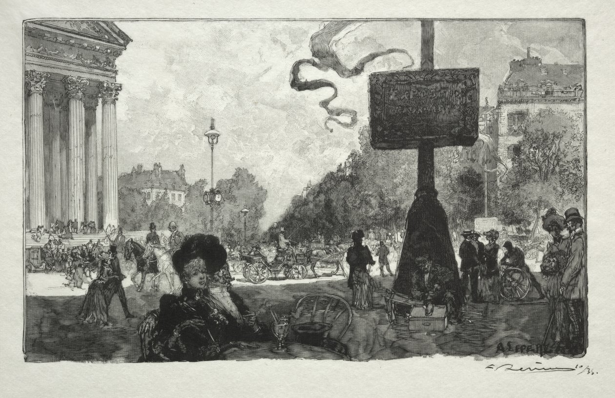 A Royal Street sarka alkotó: Auguste Louis Lepère