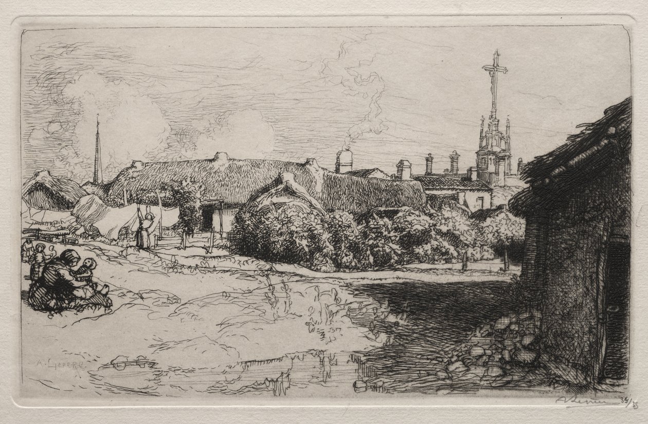 A kálvária, St. Jean-de-Mont alkotó: Auguste Louis Lepère