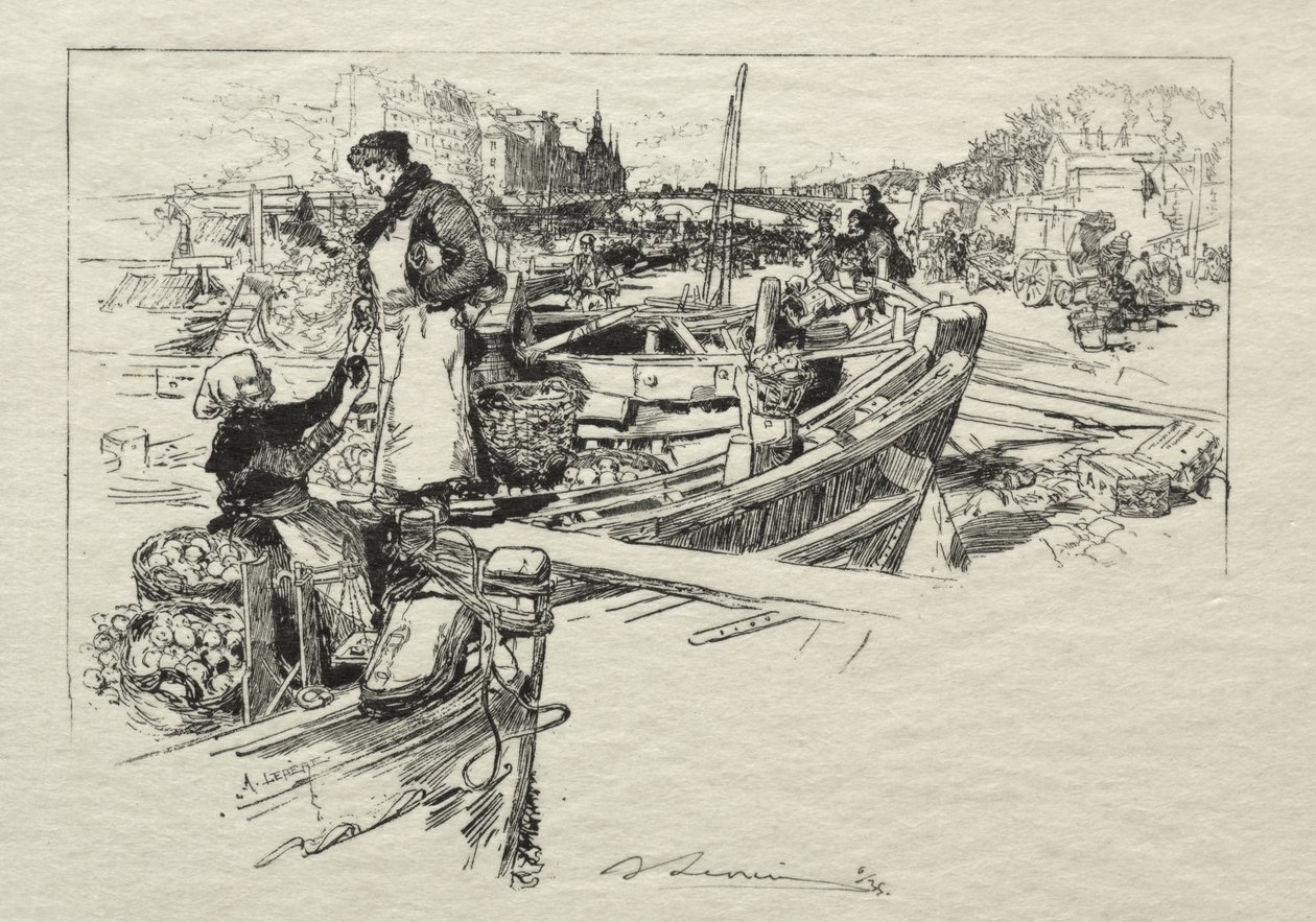 Az Apple Market, 1. sz alkotó: Auguste Louis Lepère
