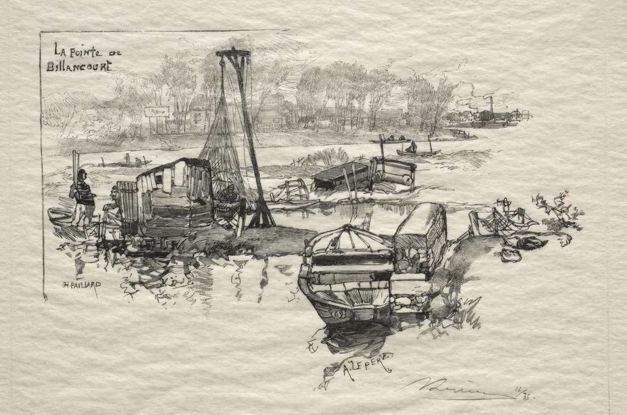 Billancourt pontja alkotó: Auguste Louis Lepère