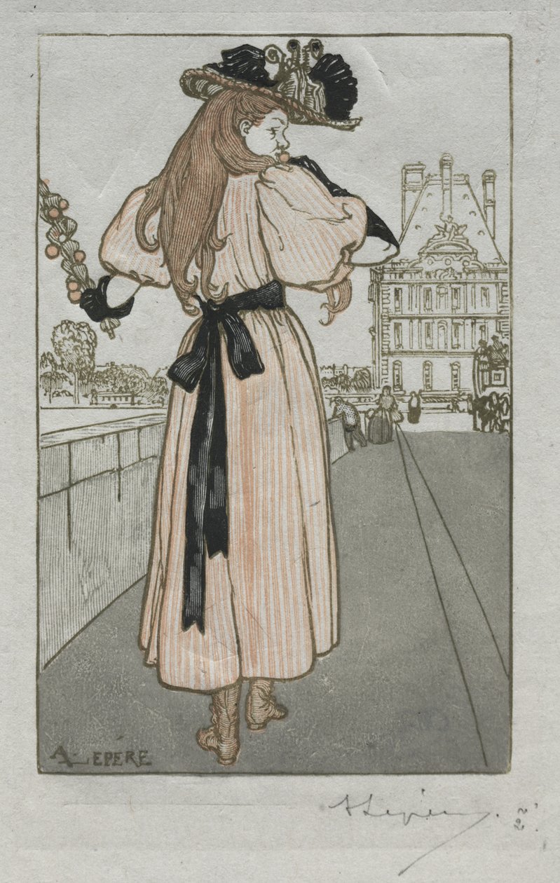 Párizsi Almanach, 1897: Tavasz alkotó: Auguste Louis Lepère