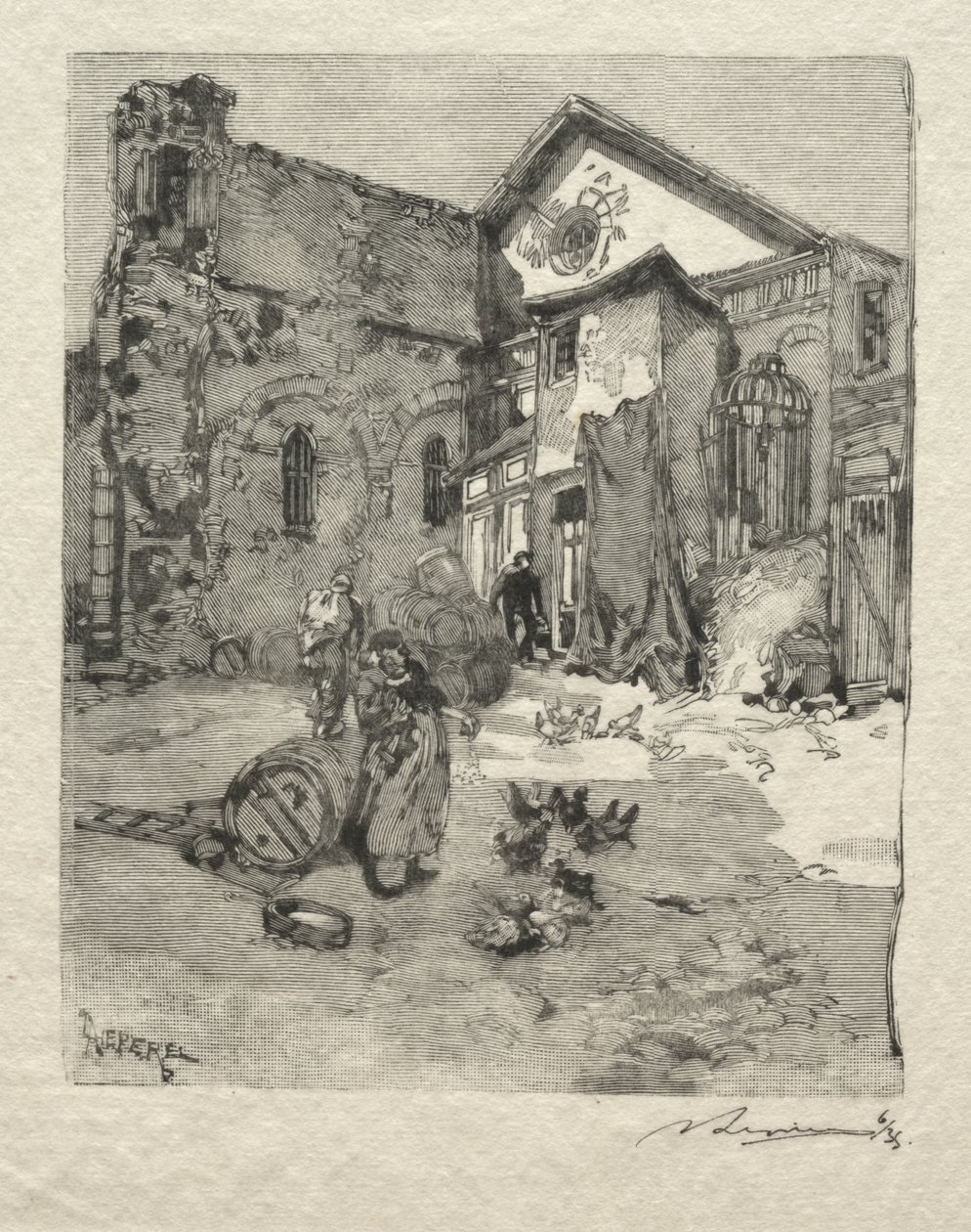 Szegény Szent Julián: A portál alkotó: Auguste Louis Lepère
