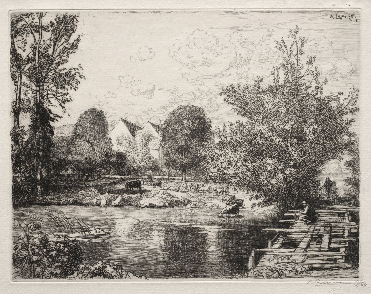 A régi gyaloghíd alkotó: Auguste Louis Lepère