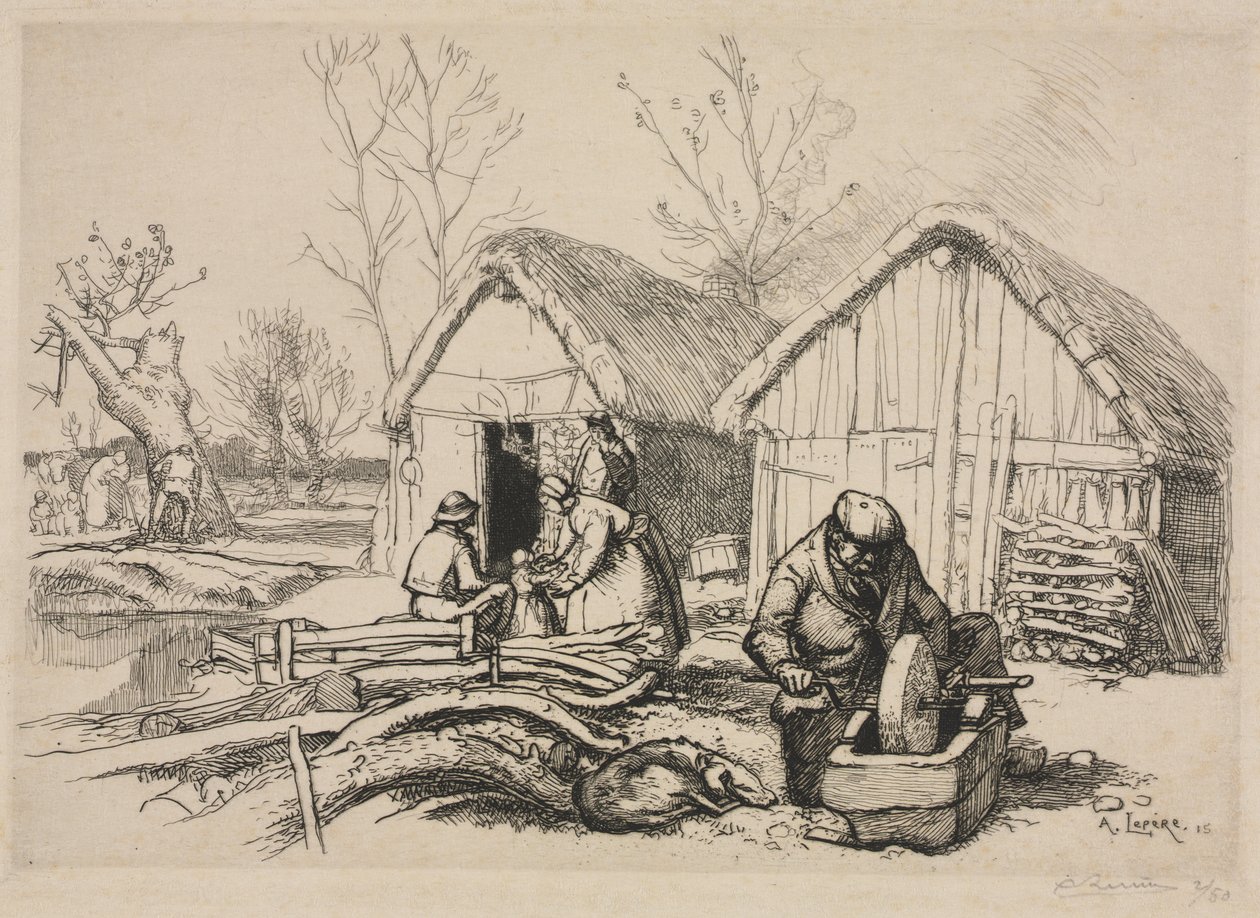 A favágó háza (Vendée) alkotó: Auguste Louis Lepère