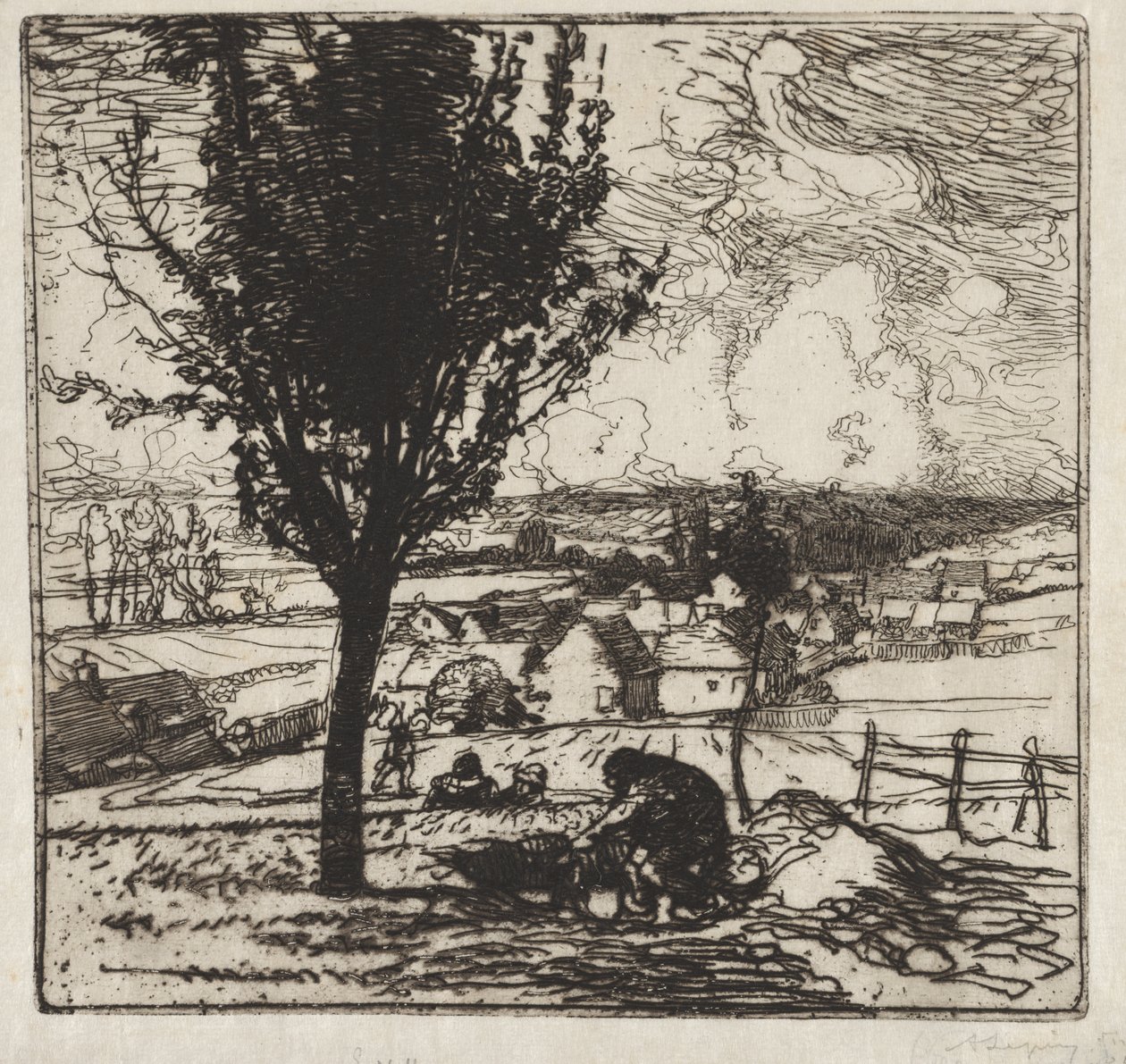 Jouy-le-Moutier kívánságai alkotó: Auguste Louis Lepère