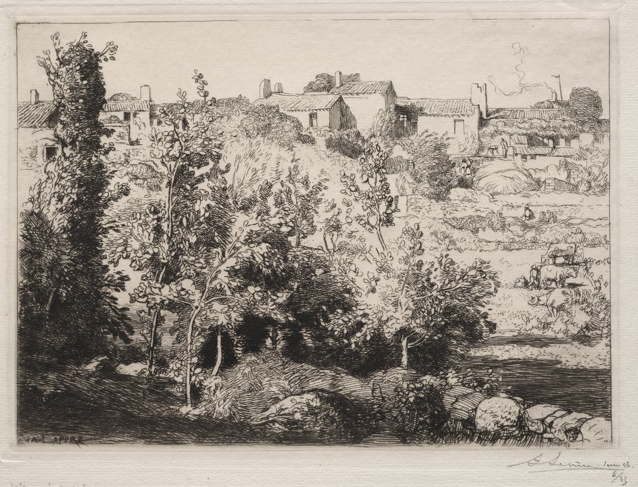 Meule falu alkotó: Auguste Louis Lepère