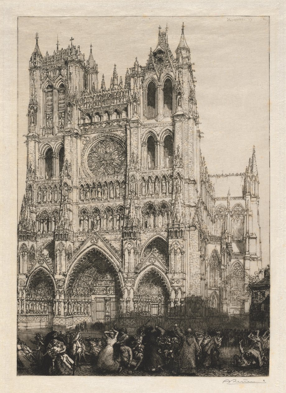Amiens-i katedrális, leltári nap alkotó: Auguste Louis Lepère