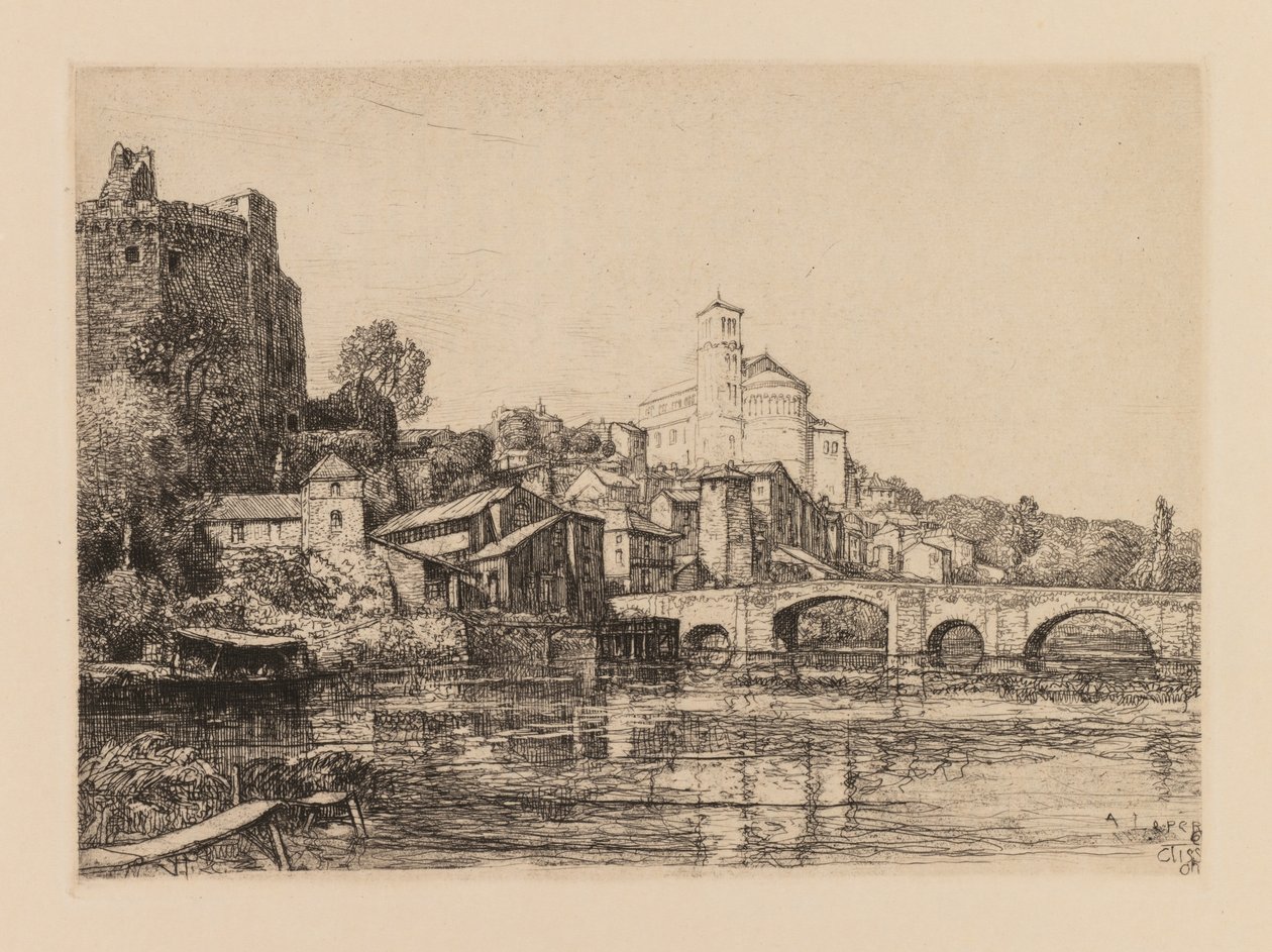 Auguste Lepère: Clisson Loire-Maritime, 1909. alkotó: Auguste Louis Lepère
