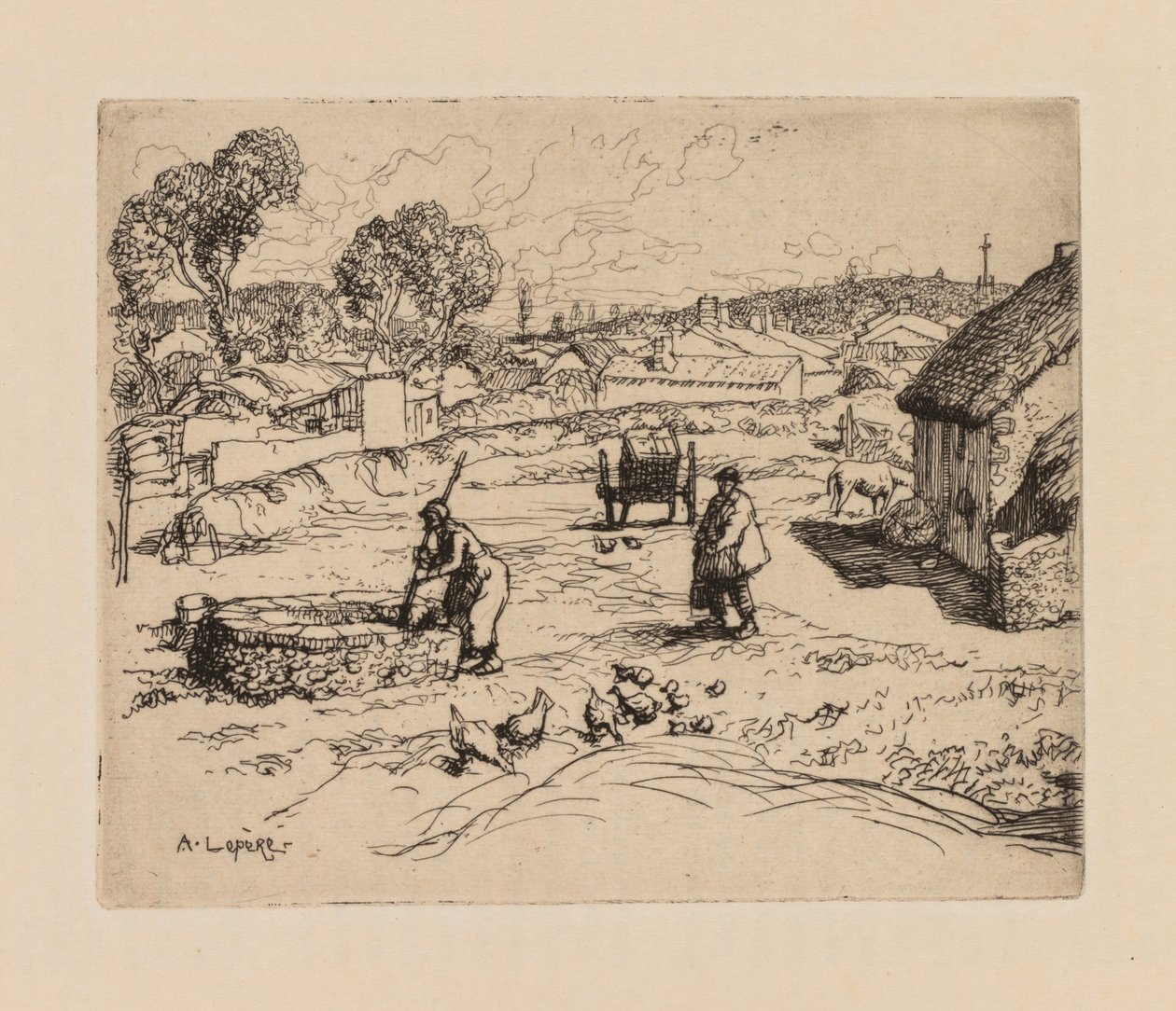 Auguste Lepère: La Masure (Vendèe) alkotó: Auguste Louis Lepère