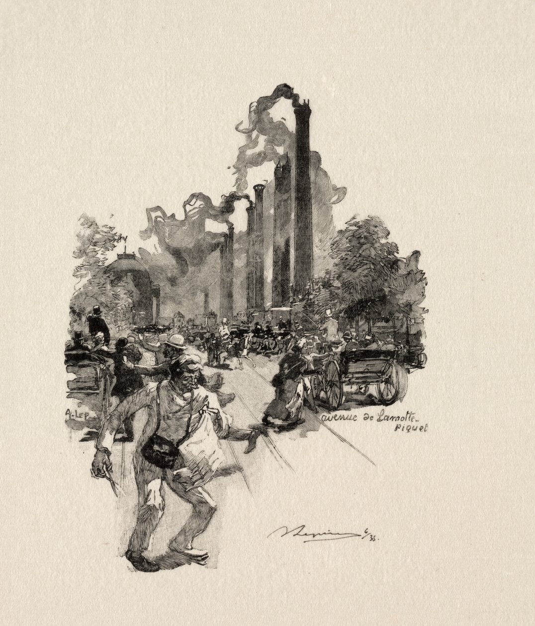 Avenue La Motte-Picquet alkotó: Auguste Louis Lepère