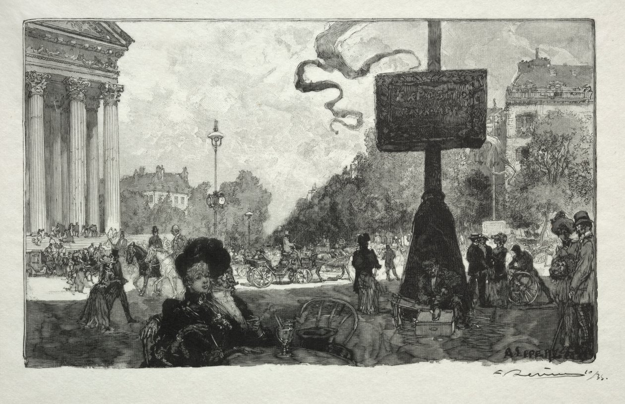 A Royal Street sarka alkotó: Auguste Louis Lepère