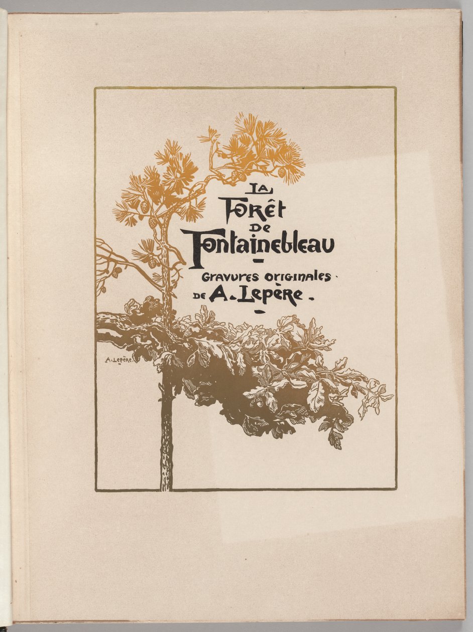 Fontainebleau-i erdő: Fedél alkotó: Auguste Louis Lepère