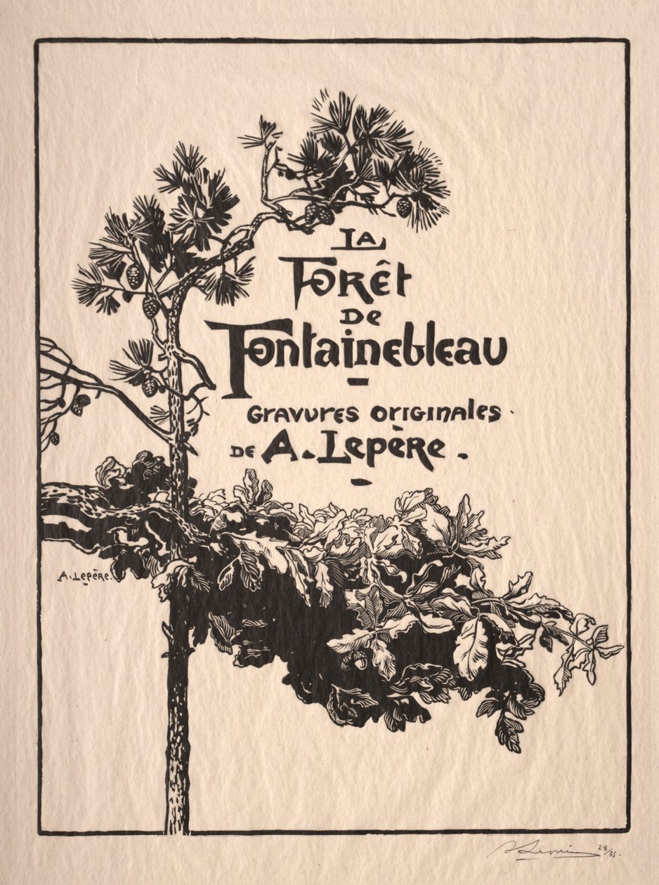 Fontainebleau: címlapkép
 alkotó: Auguste Louis Lepère