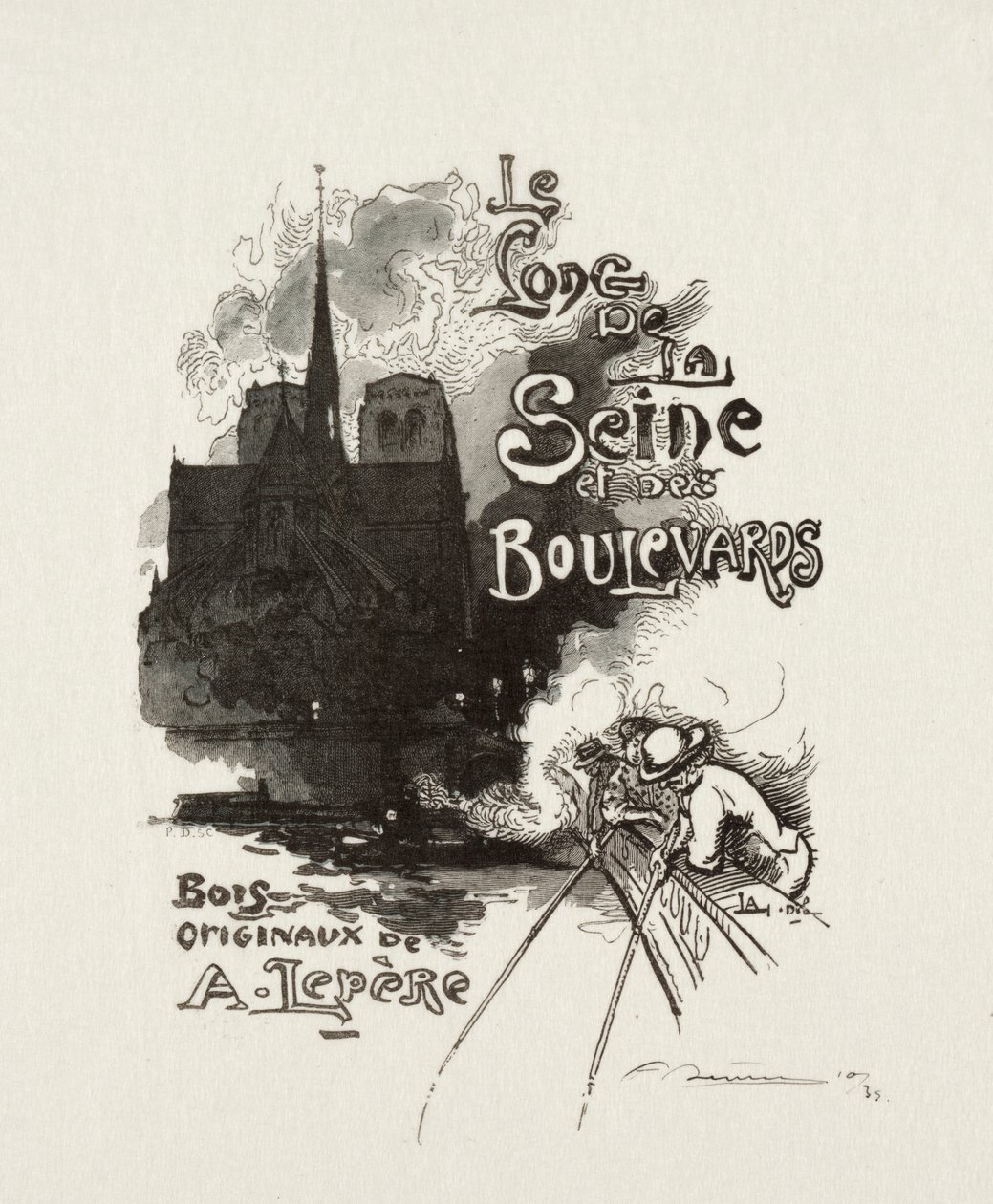 Homlokzat: A Szajna és a Boulevards mentén alkotó: Auguste Louis Lepère
