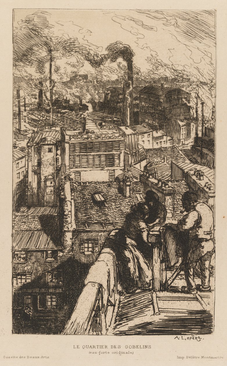 Gazette des Beaux-Arts: A Gobelins negyed alkotó: Auguste Louis Lepère