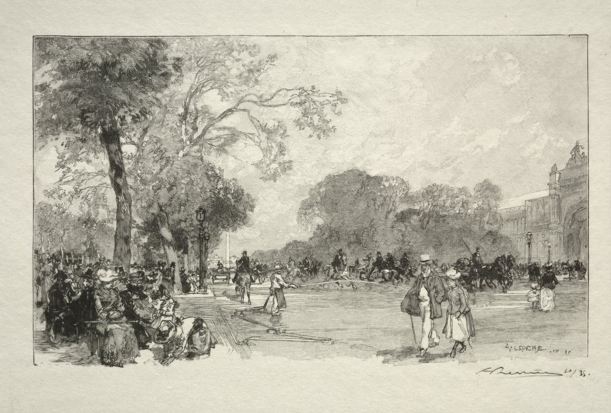Avenue des Champs-Elysees alkotó: Auguste Louis Lepère