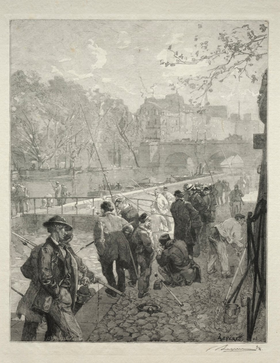 A valuta zárja. alkotó: Auguste Louis Lepère