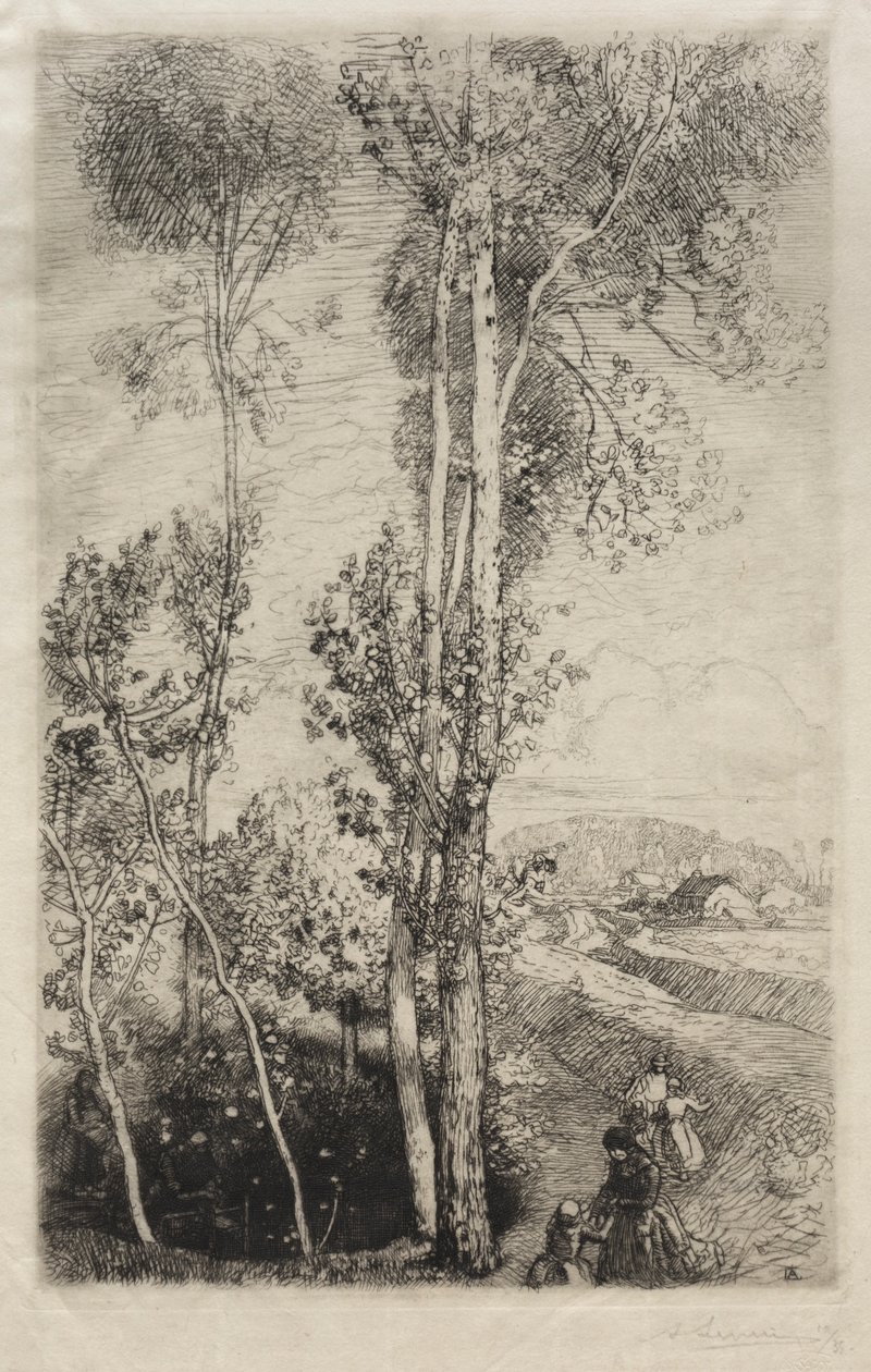 La Petite Mare, 1908. alkotó: Auguste Louis Lepère