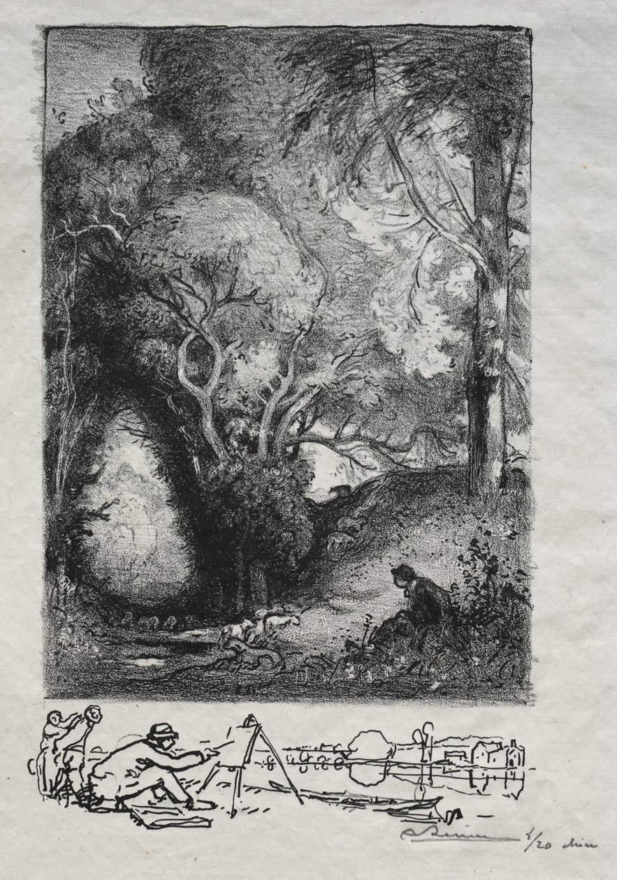 La Ravine júniusban alkotó: Auguste Louis Lepère