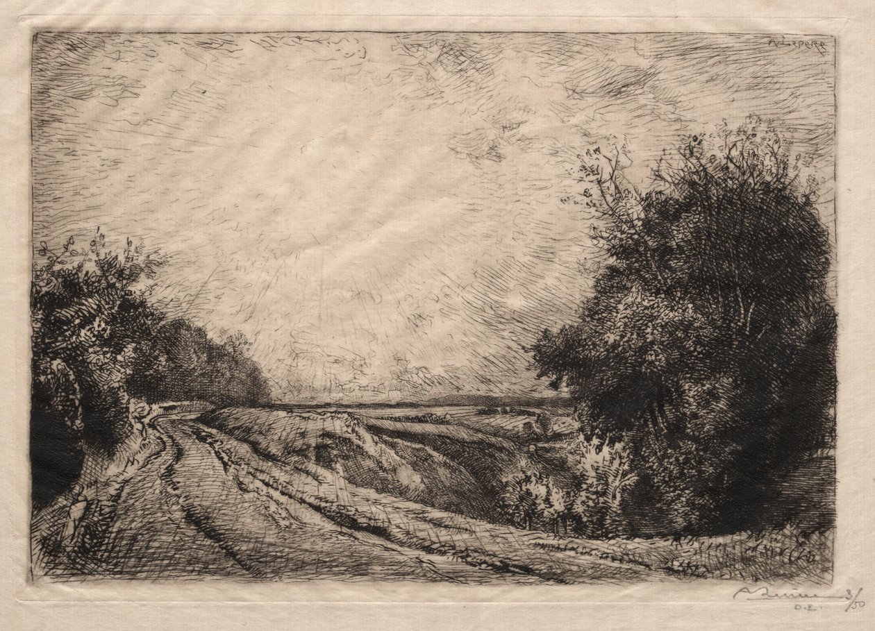 A Houssoye Road alkotó: Auguste Louis Lepère