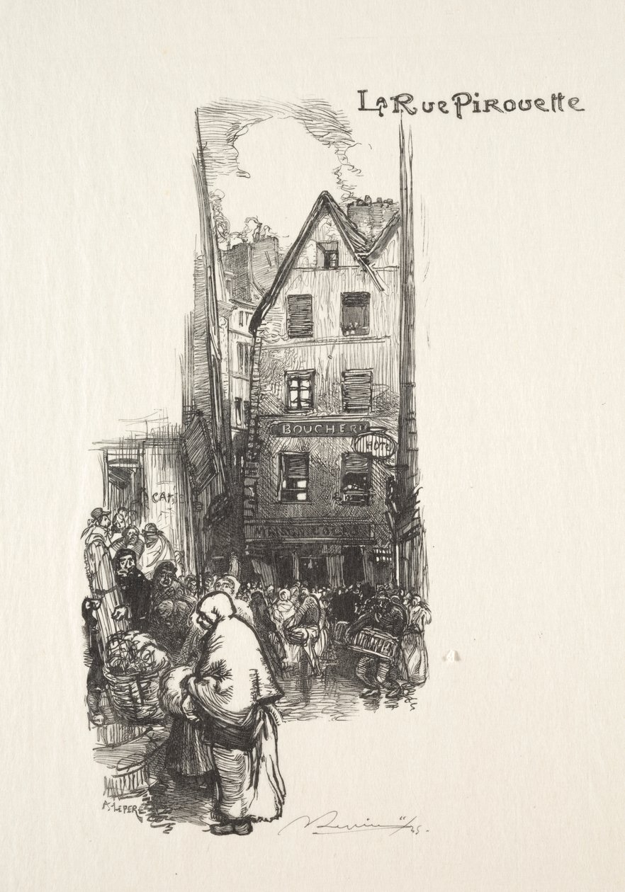 Piruett utca alkotó: Auguste Louis Lepère