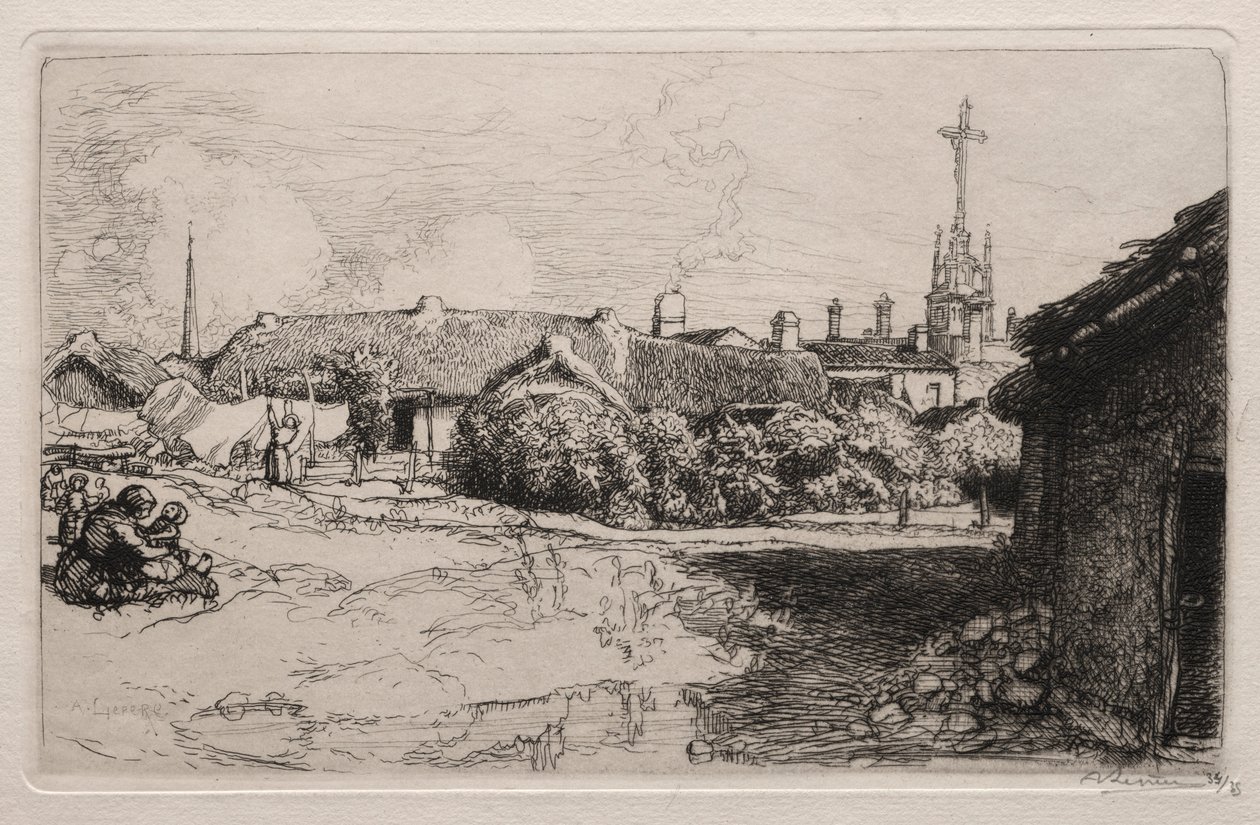 Kálvária, St. Jean-de-Mont, 1909. alkotó: Auguste Louis Lepère