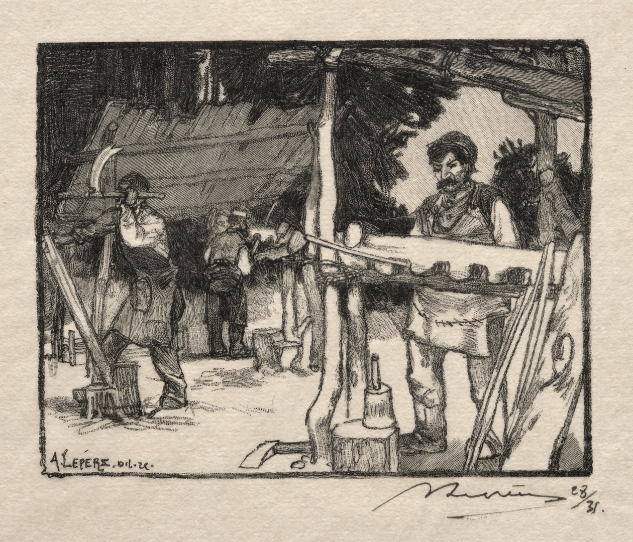 A léckészítő alkotó: Auguste Louis Lepère