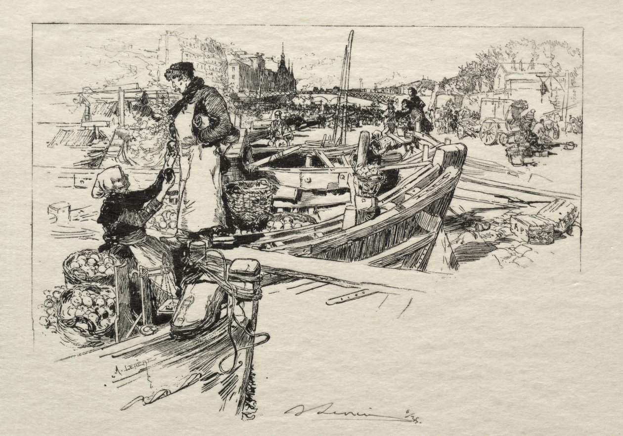 Az Apple Market, 1. sz alkotó: Auguste Louis Lepère