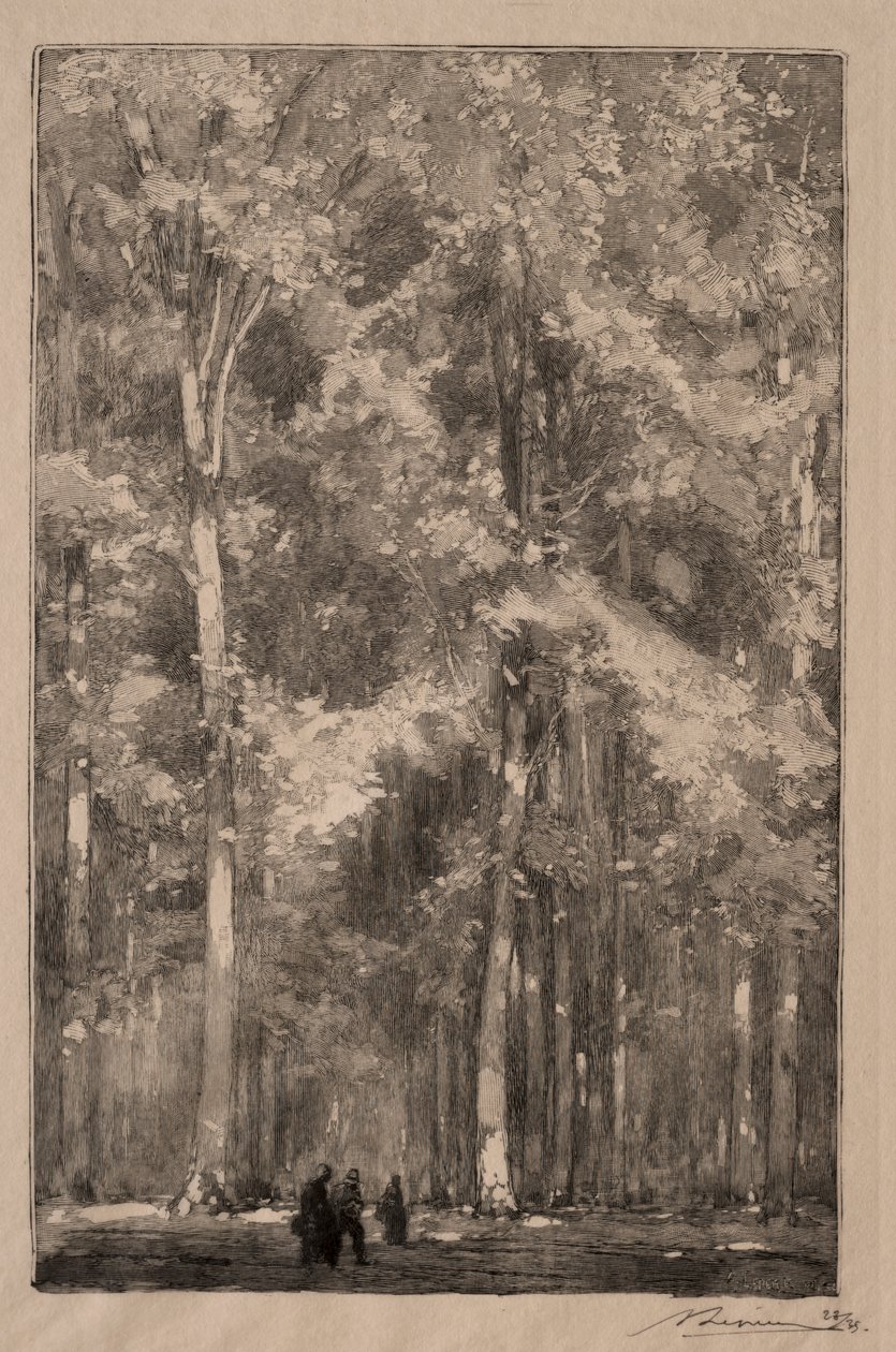Le Matin, Forts Marlotte keresztút, 1889. alkotó: Auguste Louis Lepère