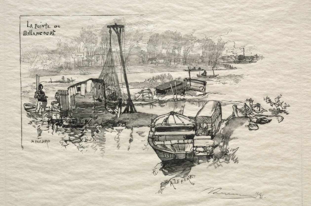 Billancourt pontja alkotó: Auguste Louis Lepère