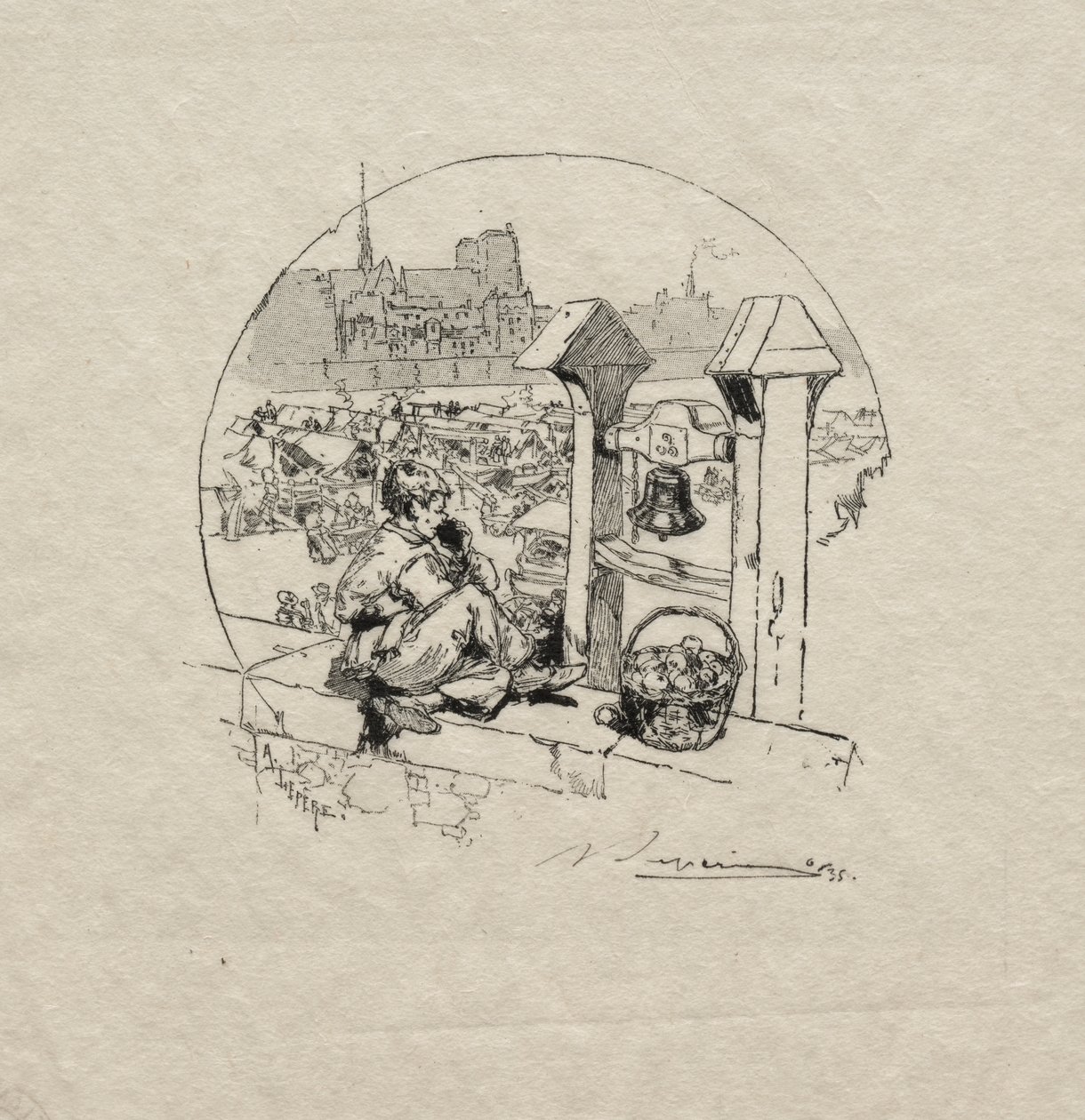 Apple Market, 2. sz alkotó: Auguste Louis Lepère