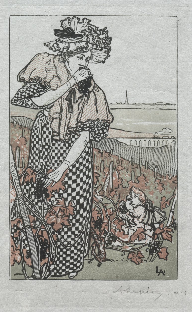 Párizsi Almanach, 1897: Ősz alkotó: Auguste Louis Lepère