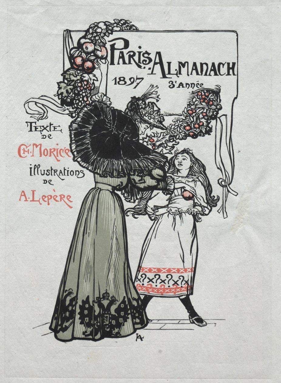 Párizsi Almanach, 1897: Borító alkotó: Auguste Louis Lepère