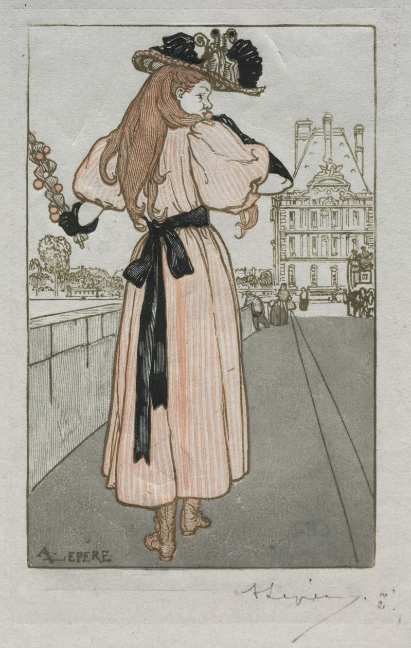 Párizsi Almanach, 1897: Tavasz alkotó: Auguste Louis Lepère